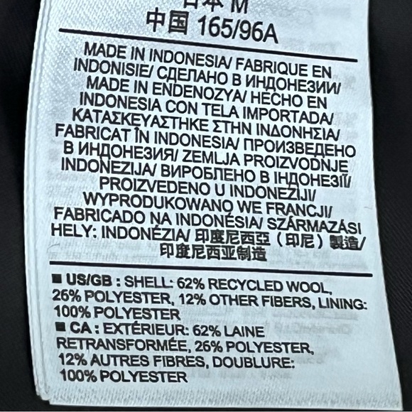 Gap women’s NWT Black Wool Coat snap front, size Medium - Picture 8 of 8